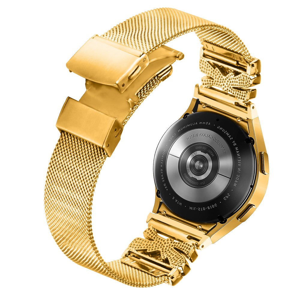 Super Stylish Samsung Smartwatch Metal Universel Strap - Gold#serie_1