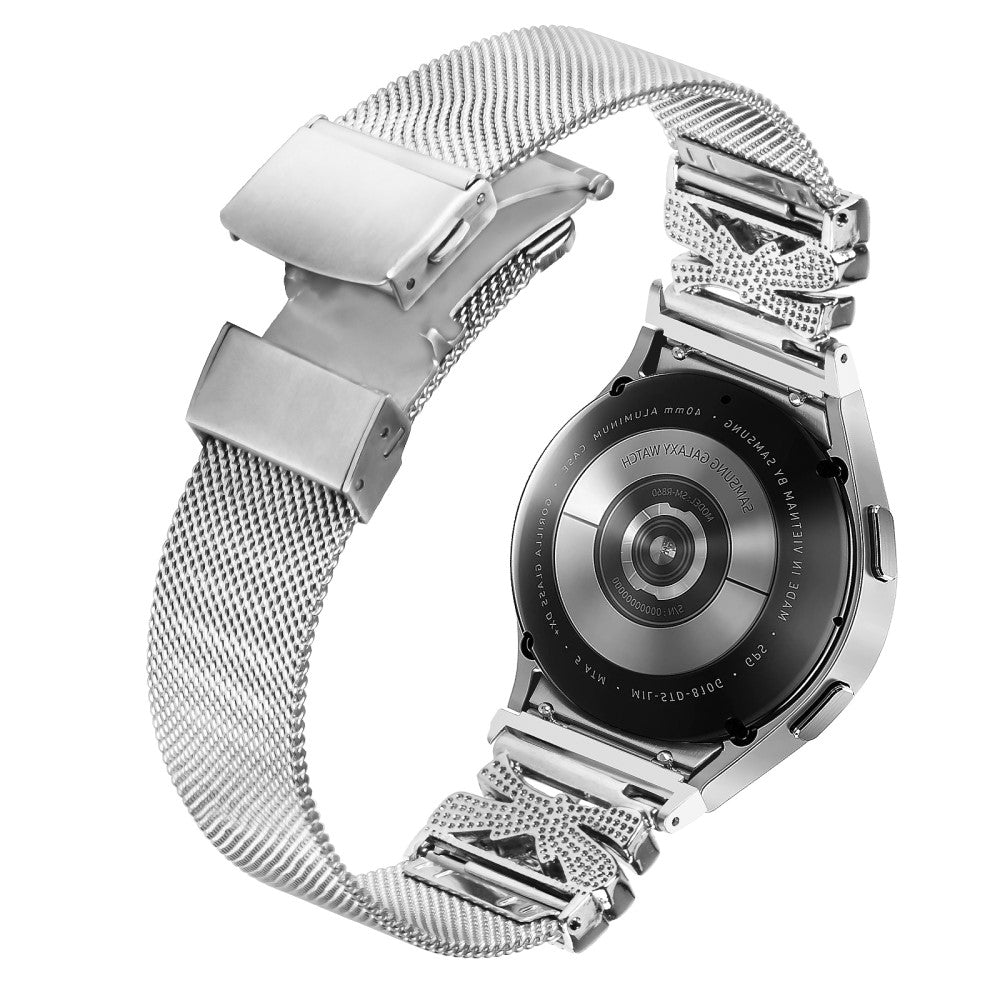 Incredibly Durable Samsung Smartwatch Metal Universel Strap - Silver#serie_214