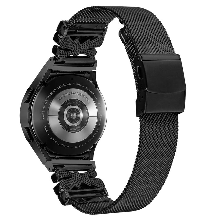 Super Fantastic Samsung Smartwatch Metal Universel Strap - Black#serie_215