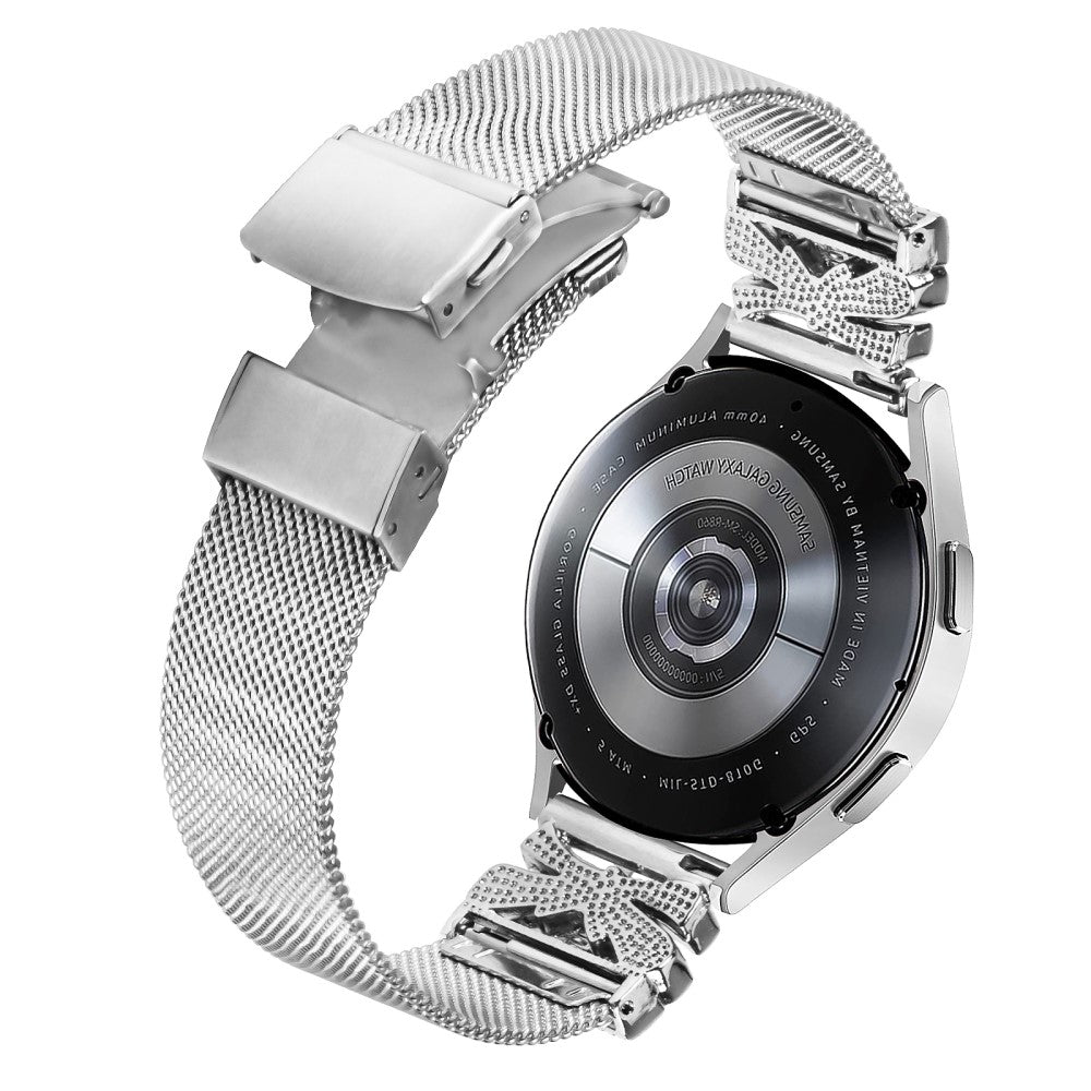 Very Elegant Samsung Smartwatch Metal Universel Strap - Silver#serie_138