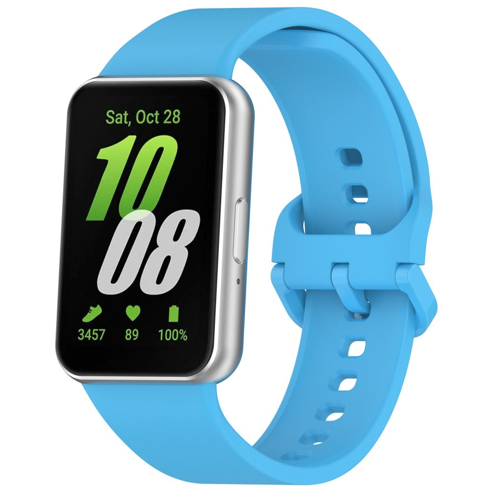 Super Pleasant Samsung Galaxy Fit 3 Silicone Strap - Blue#serie_10