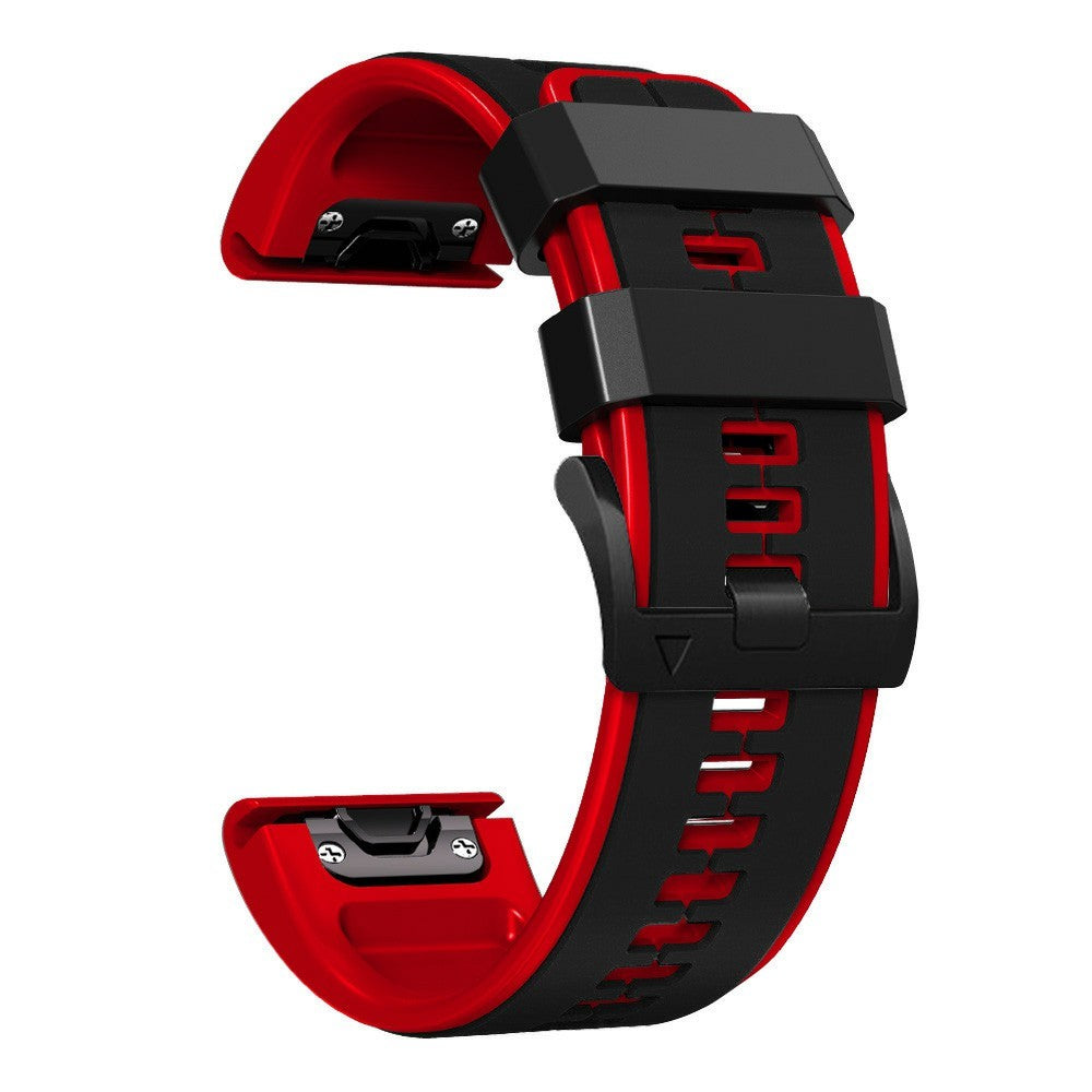 Very Stylish Garmin Smartwatch Silicone Universel Strap - Black#serie_3