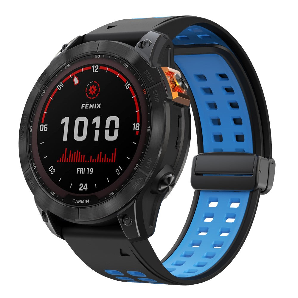 Very Nice Garmin Smartwatch Silicone Universel Strap - Blue#serie_5