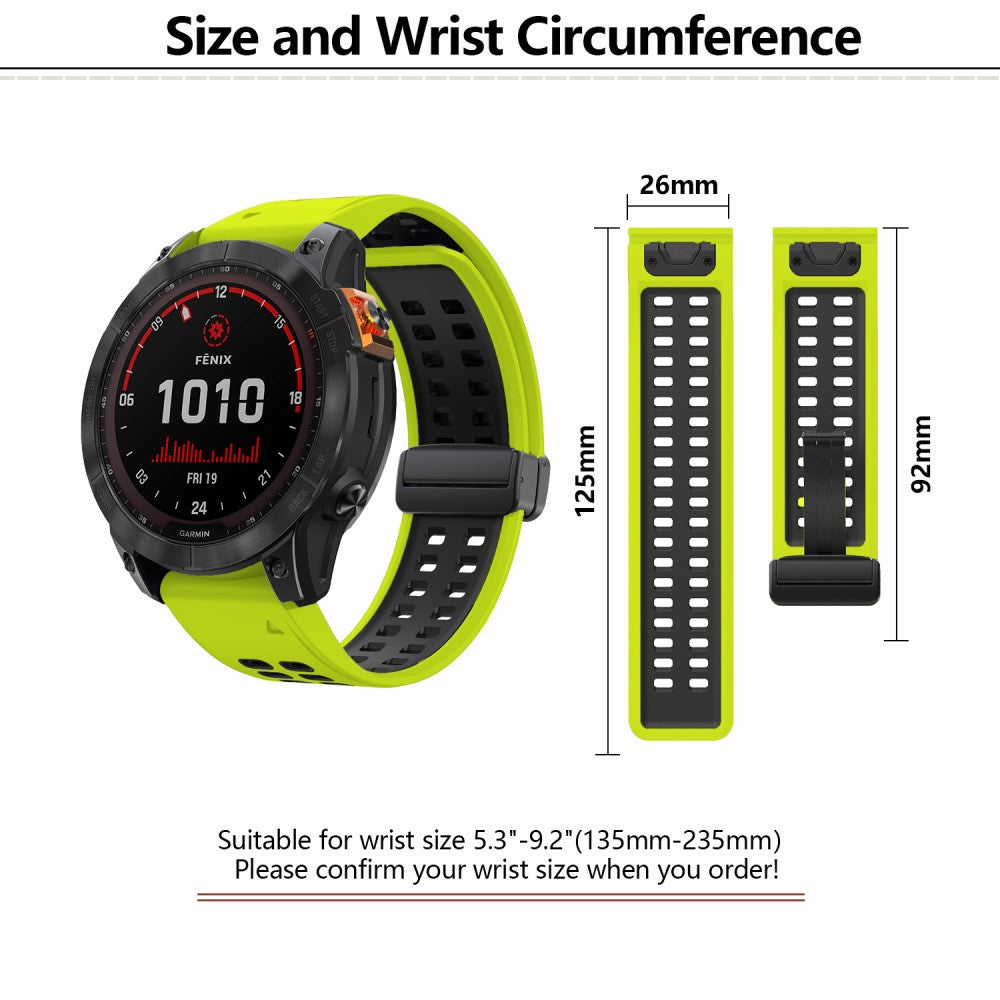 Very Nice Garmin Smartwatch Silicone Universel Strap - Green#serie_9