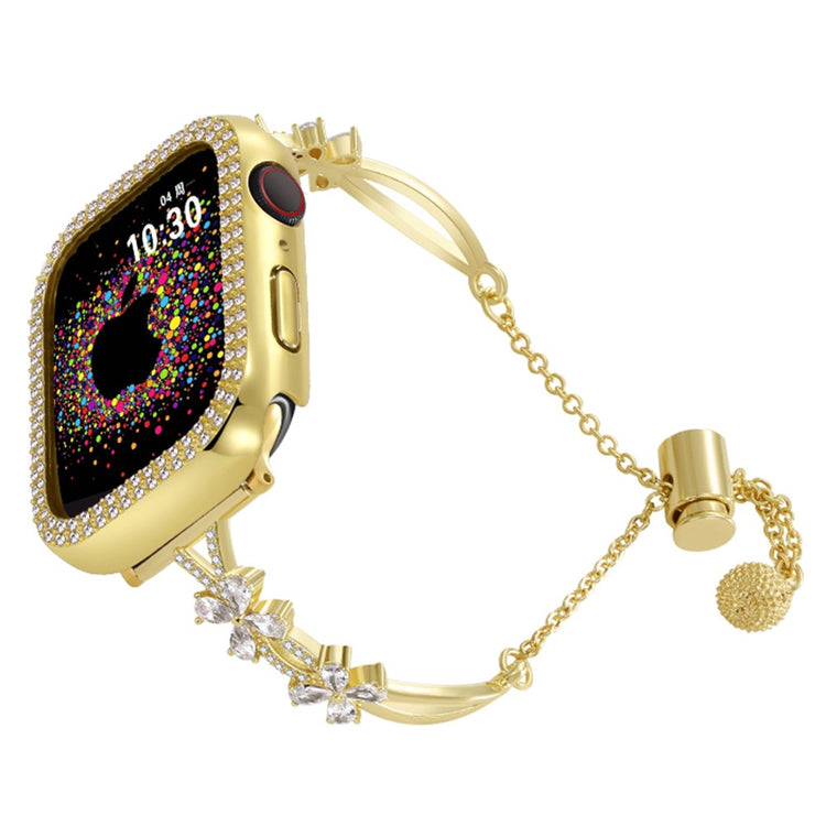 Super Sweet Apple Smartwatch Rhinestone Universel Strap - Gold#serie_2