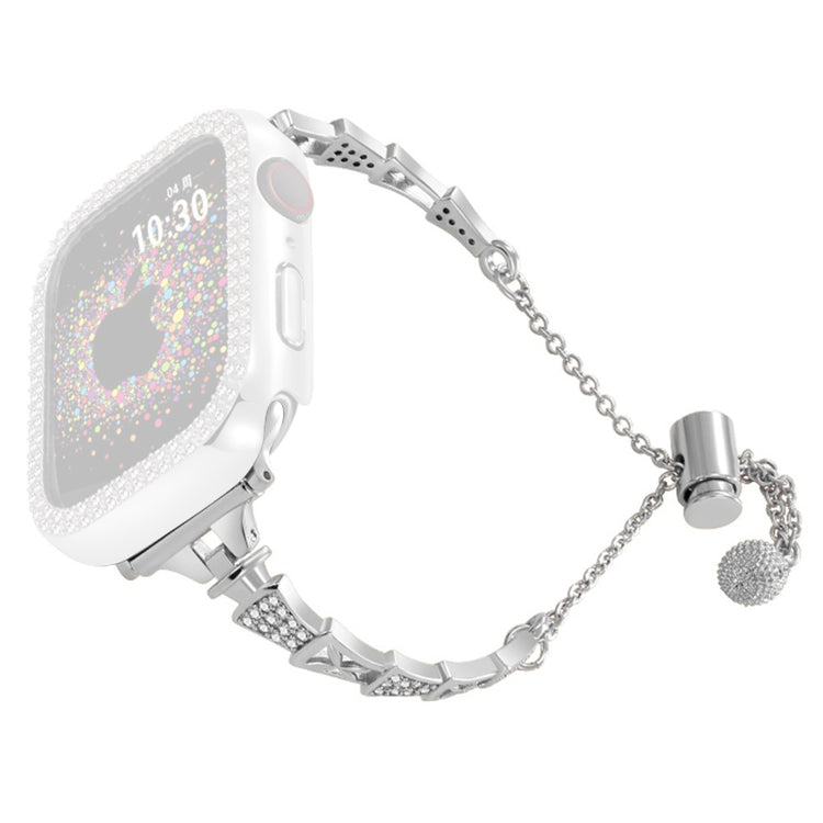 Incredibly Cool Apple Smartwatch Rhinestone Universel Strap - Silver#serie_4