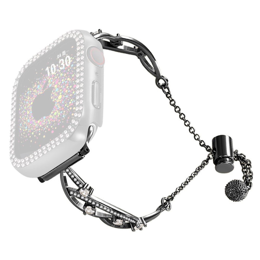 Mega Pleasant 20mm Rhinestone Strap - Black#serie_1