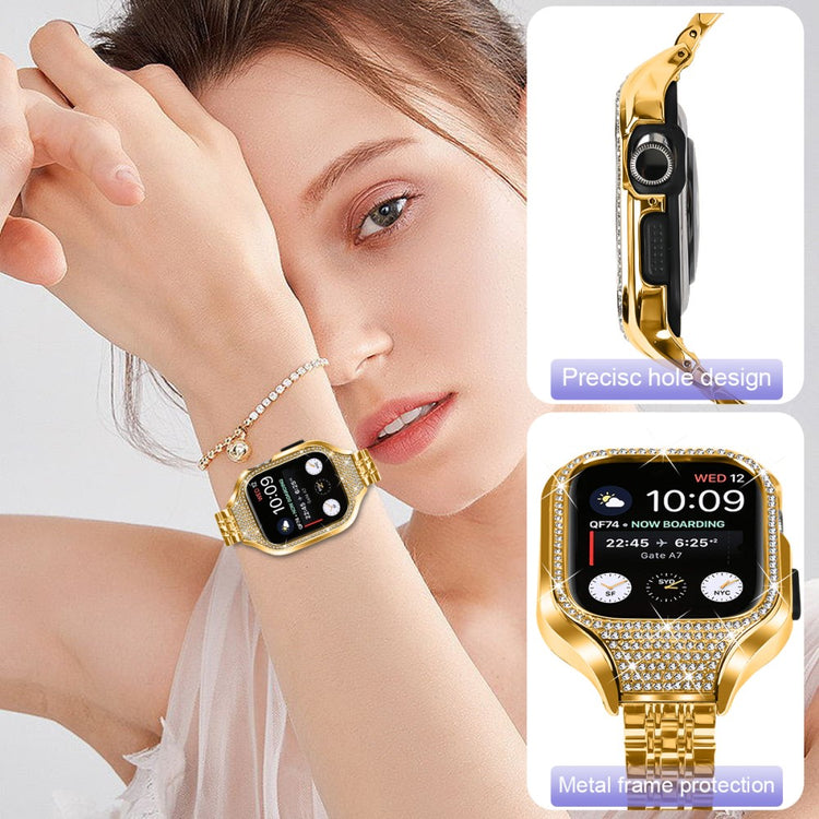 Very Good Apple Smartwatch Rhinestone Universel Strap - Gold#serie_3