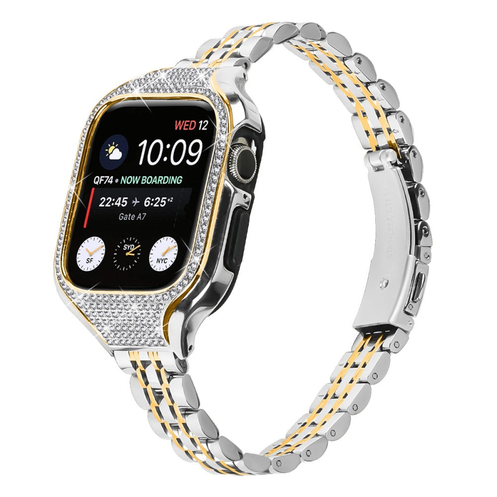 Mega Cool Apple Smartwatch Rhinestone Universel Strap - Gold#serie_2