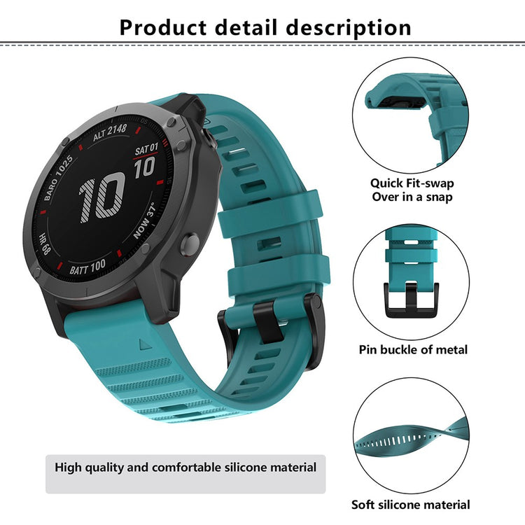 Really Beautiful Garmin Smartwatch Silicone Universel Strap - Orange#serie_4