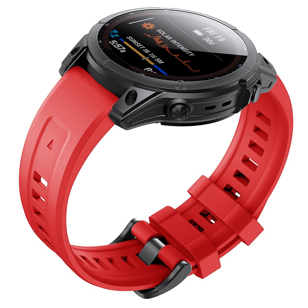 Mega Agreeable Garmin Smartwatch Silicone Universel Strap - Red#serie_5