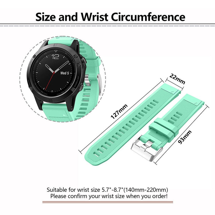 Very Pleasant Garmin Smartwatch Silicone Universel Strap - Green#serie_3