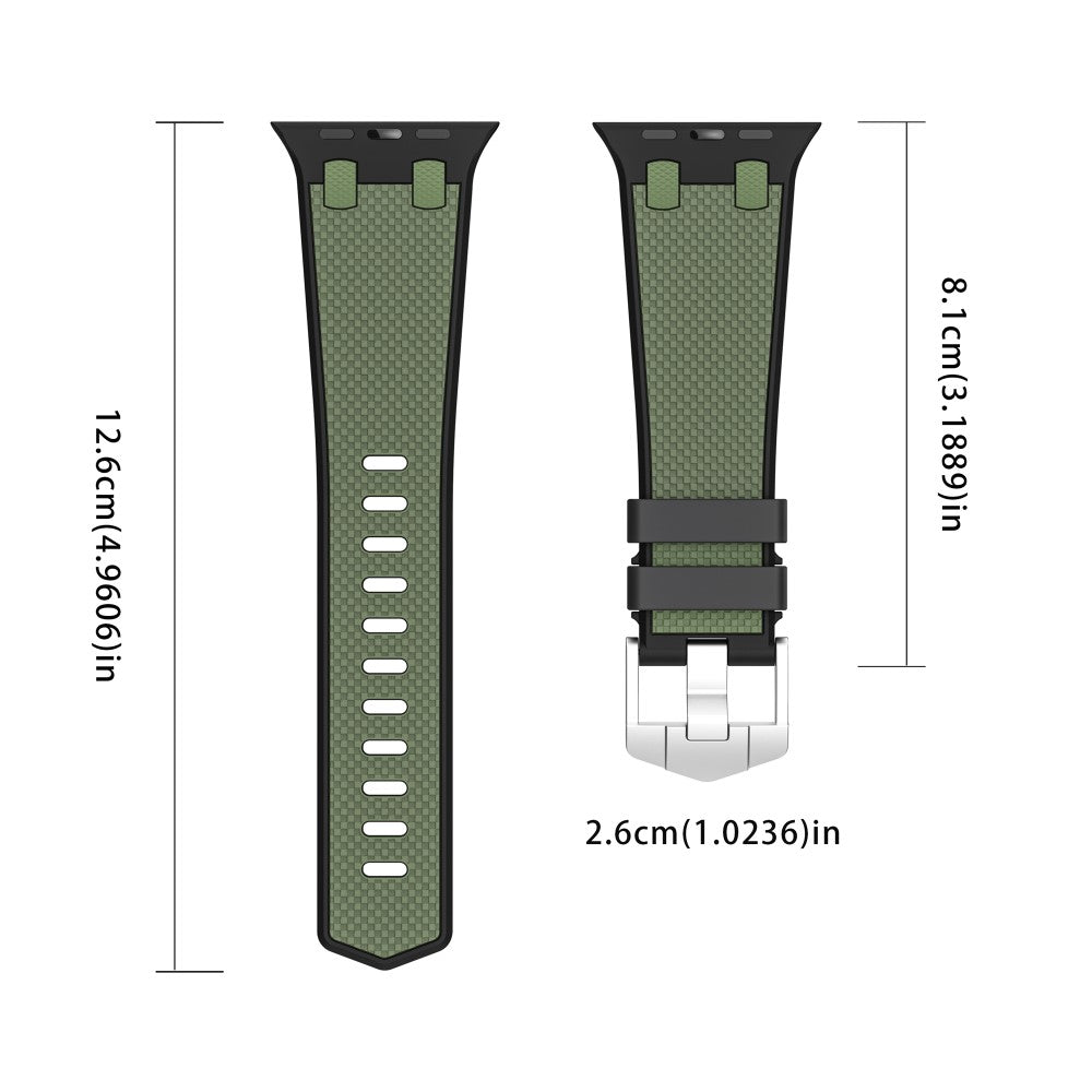 Very Fashionable Apple Smartwatch Silicone Universel Strap - Green#serie_1