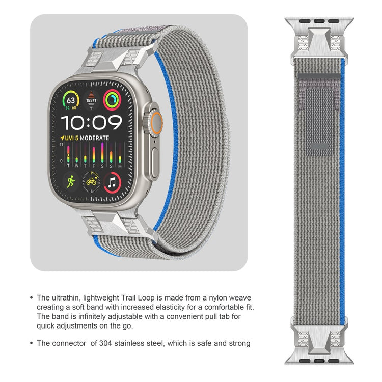 Absolutely Agreeable Apple Smartwatch Nylon Universel Strap - Silver#serie_4