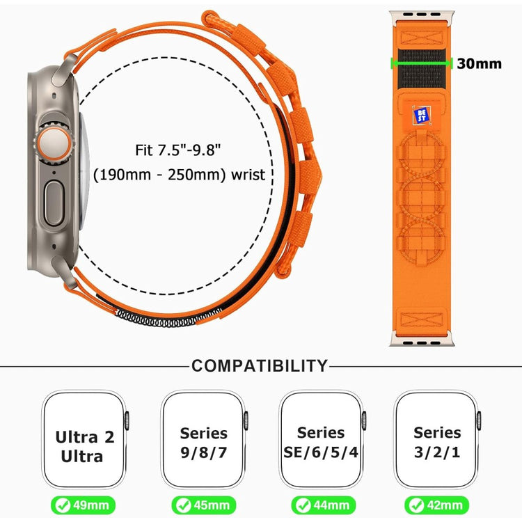 Incredibly Sweet Apple Smartwatch Nylon Universel Strap - Orange#serie_2