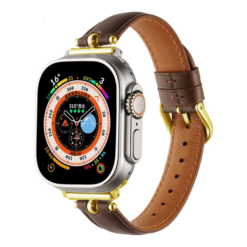 Superb Apple Smartwatch Pu Leather Universel Strap - Brown#serie_5