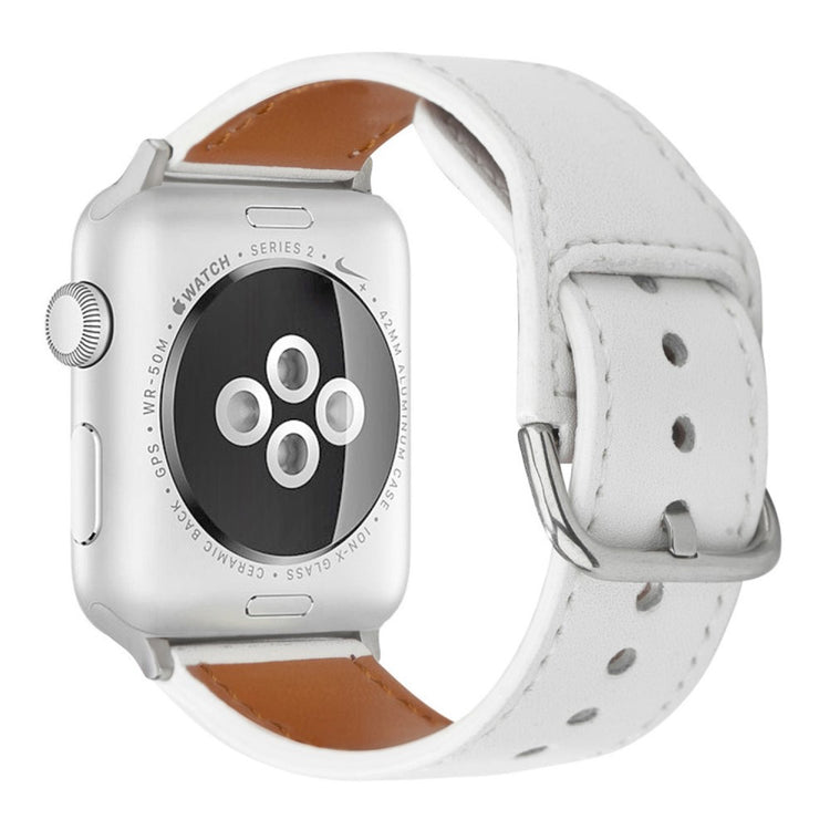 Super Durable Apple Smartwatch Pu Leather Universel Strap - White#serie_5