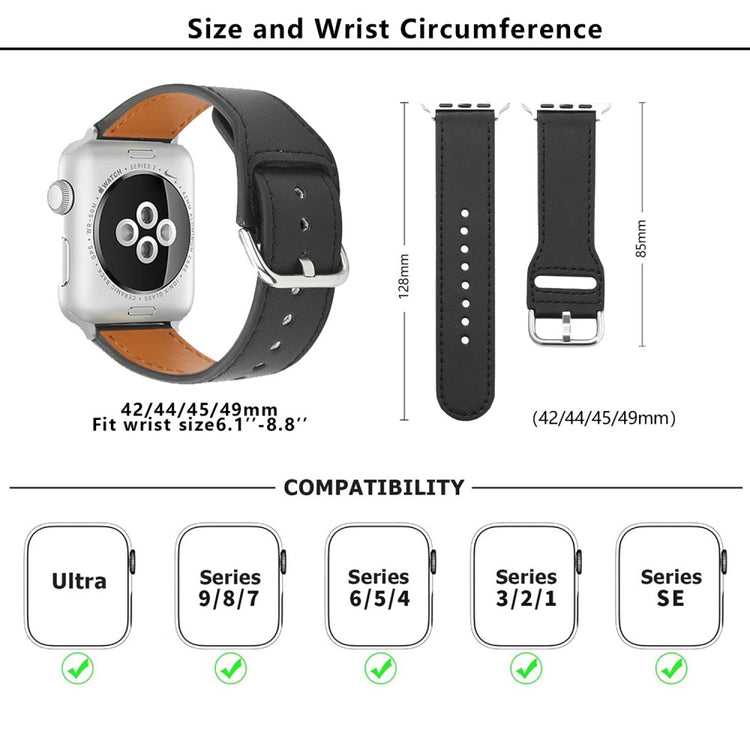 Mega Delightful Apple Smartwatch Pu Leather Universel Strap - White#serie_5