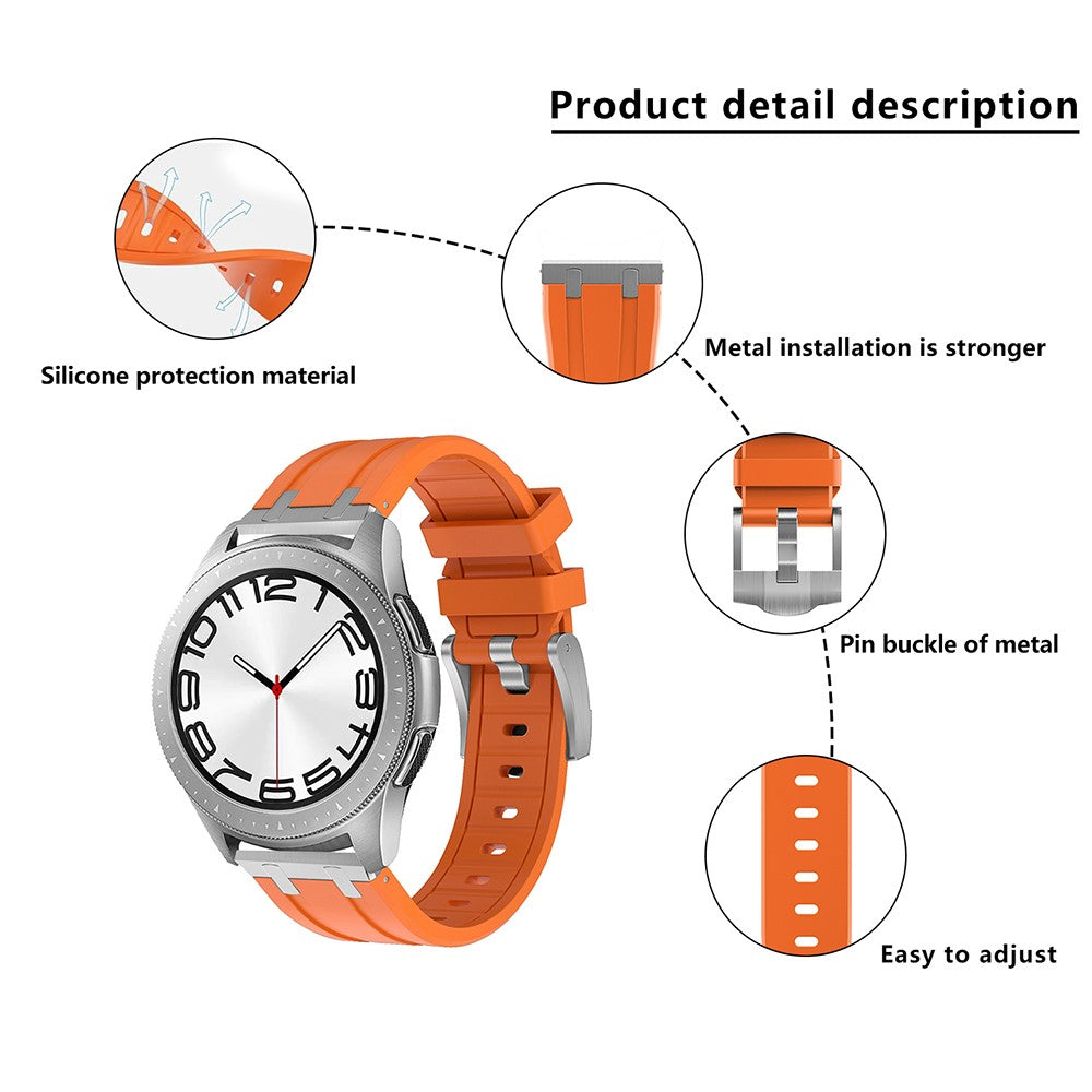 Really Beautiful Smartwatch Silicone Universel Strap - Silver#serie_7