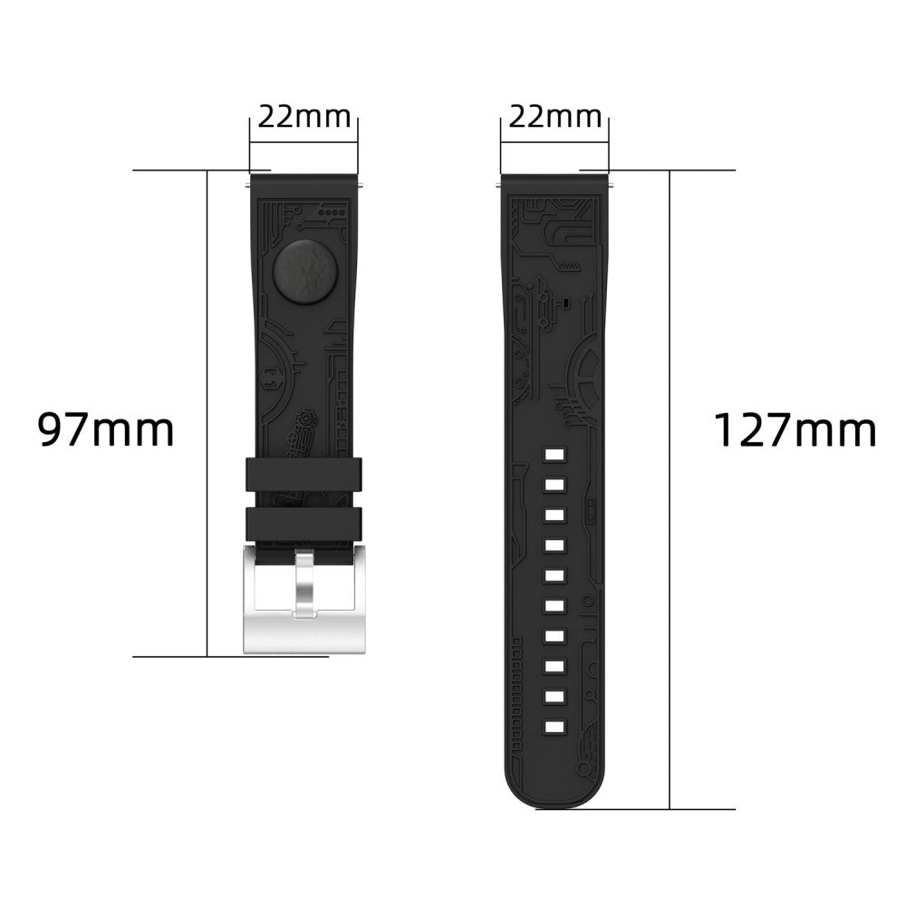 Mega Fantastic Smartwatch Silicone Universel Strap - Red#serie_6