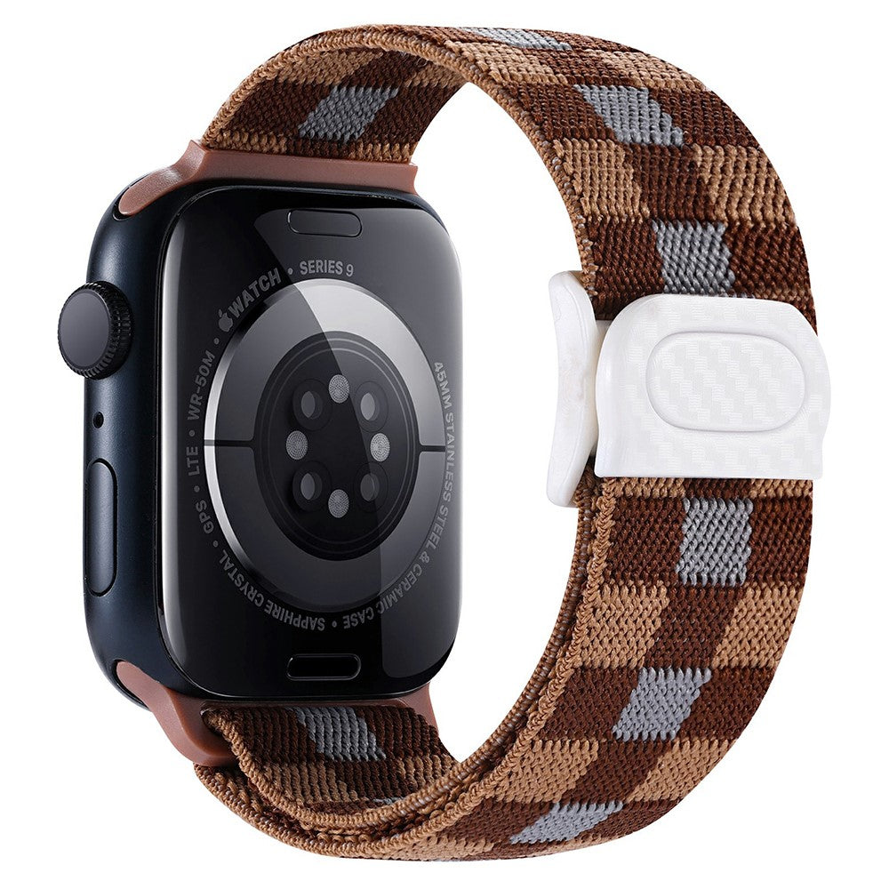 Elegant Apple Smartwatch Nylon Universel Strap - Brown#serie_7