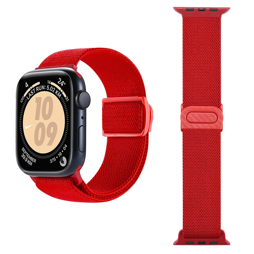 Super Stylish Apple Smartwatch Nylon Universel Strap - Red#serie_9