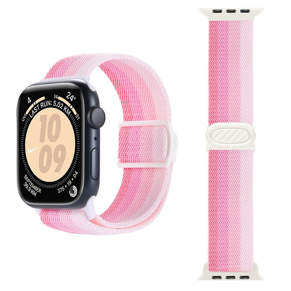 Super Stylish Apple Smartwatch Nylon Universel Strap - Pink#serie_12