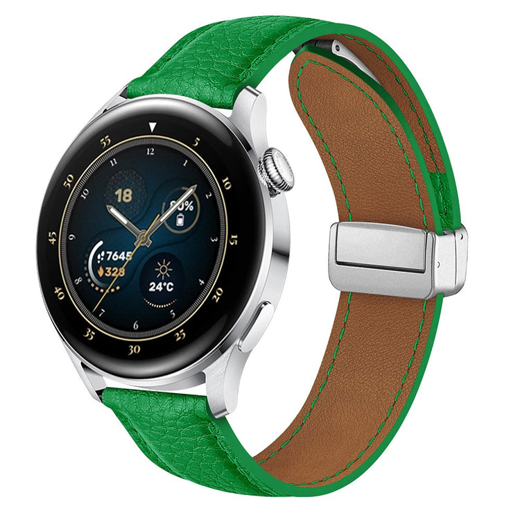 Incredibly Pleasant Smartwatch Pu Leather Universel Strap - Green#serie_3