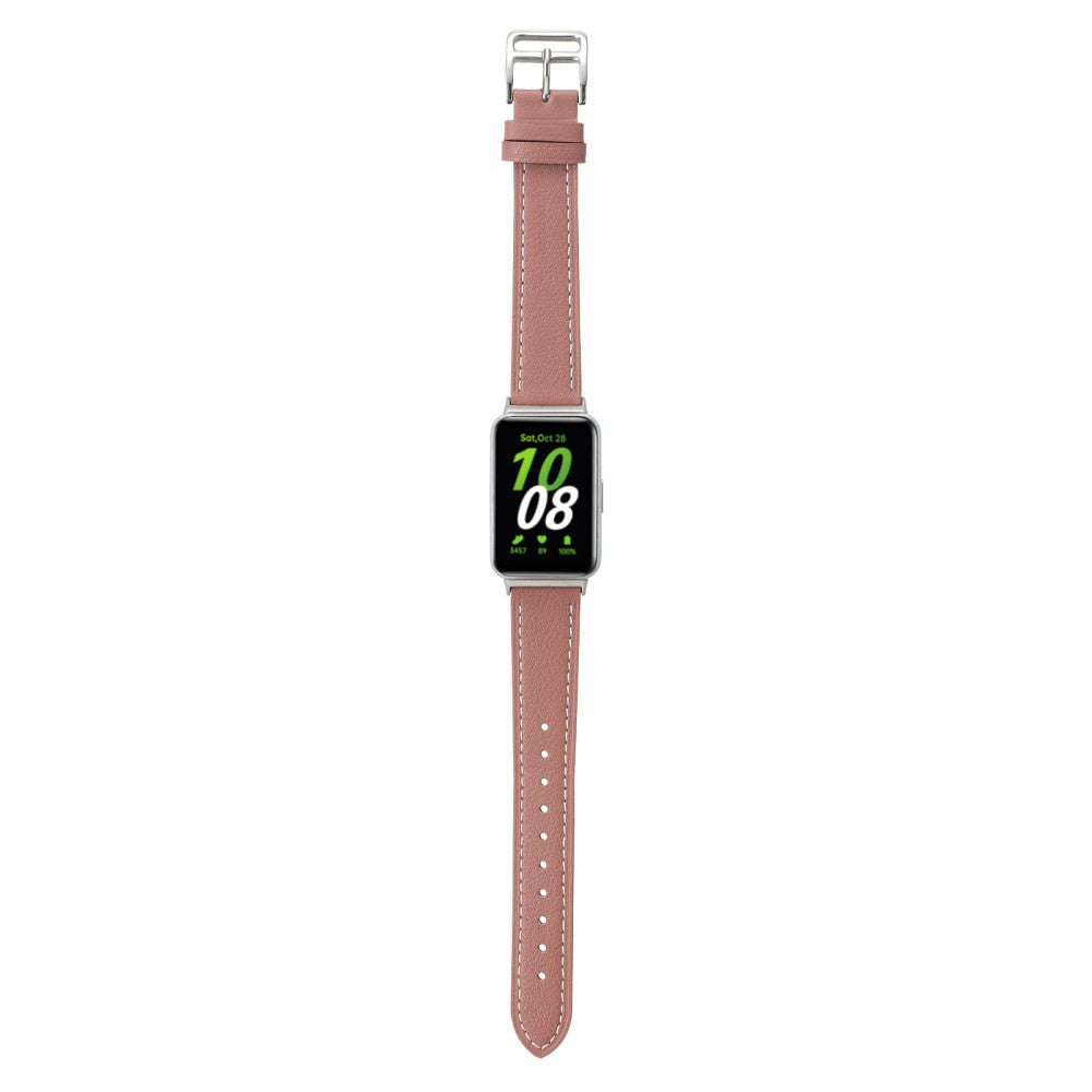 Super Strong Samsung Galaxy Fit 3 Genuine Leather Strap - Pink#serie_8