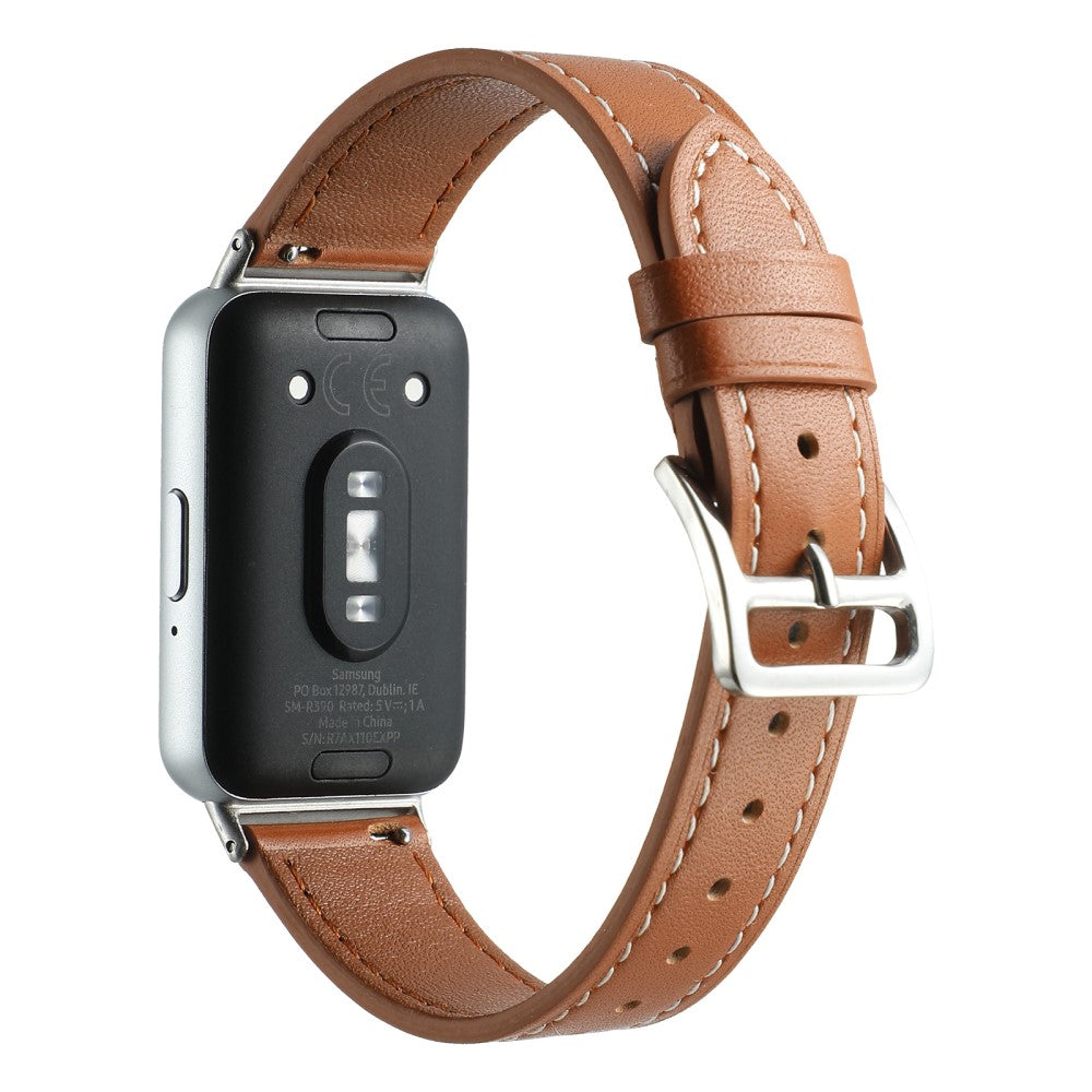 Very Elegant Samsung Galaxy Fit 3 Genuine Leather Strap - Brown#serie_10