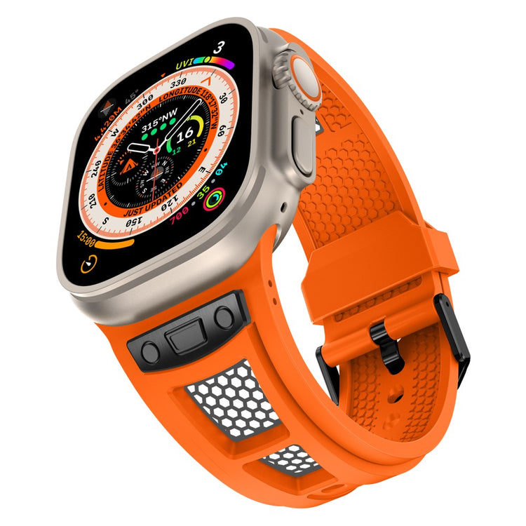 Mega Nice Apple Smartwatch Silicone Universel Strap - Orange#serie_1