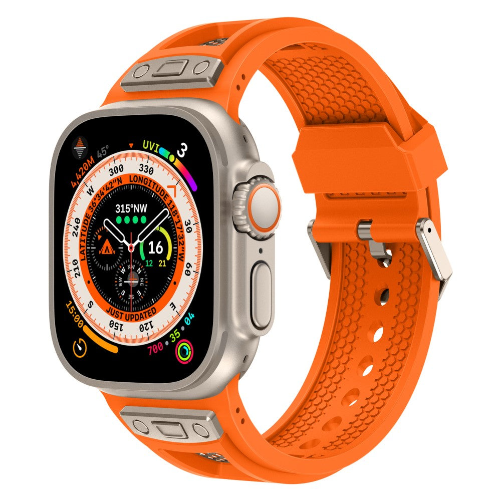 Mega Nice Apple Smartwatch Silicone Universel Strap - Orange#serie_2