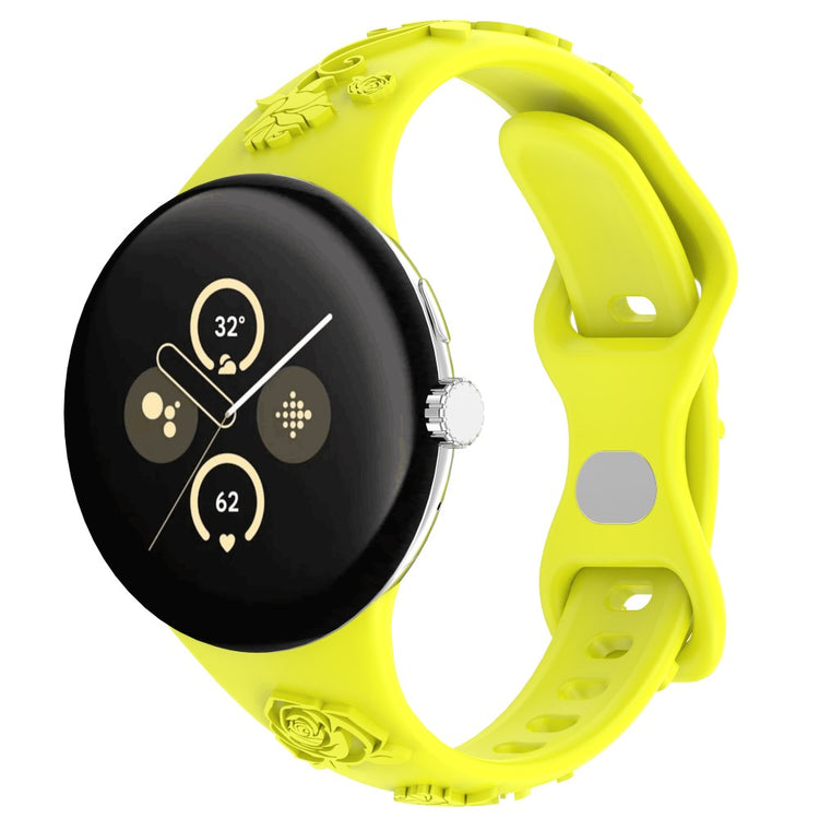 Google Pixel Watch / Google Pixel Watch 2 Silicone Universel Strap - Yellow#serie_5