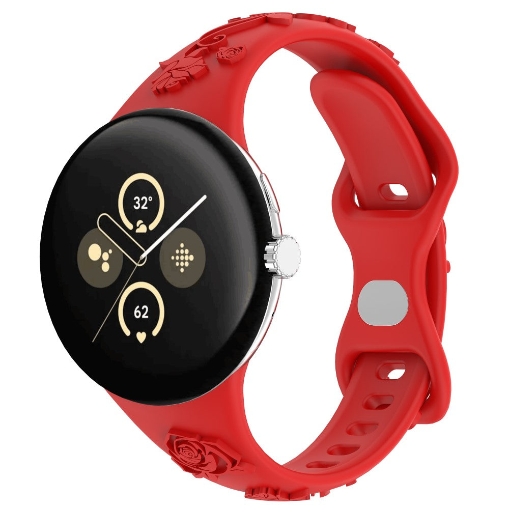 Google Pixel Watch / Google Pixel Watch 2 Silicone Universel Strap - Red#serie_6