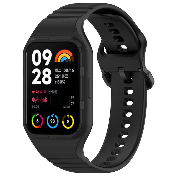 Incredibly Cool Xiaomi Smart Band 8 Pro Silicone Strap - Black#serie_1