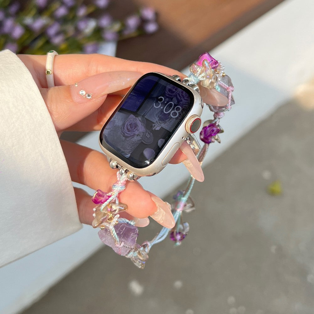 Really Beautiful Apple Smartwatch Stone Universel Strap - Purple#serie_5