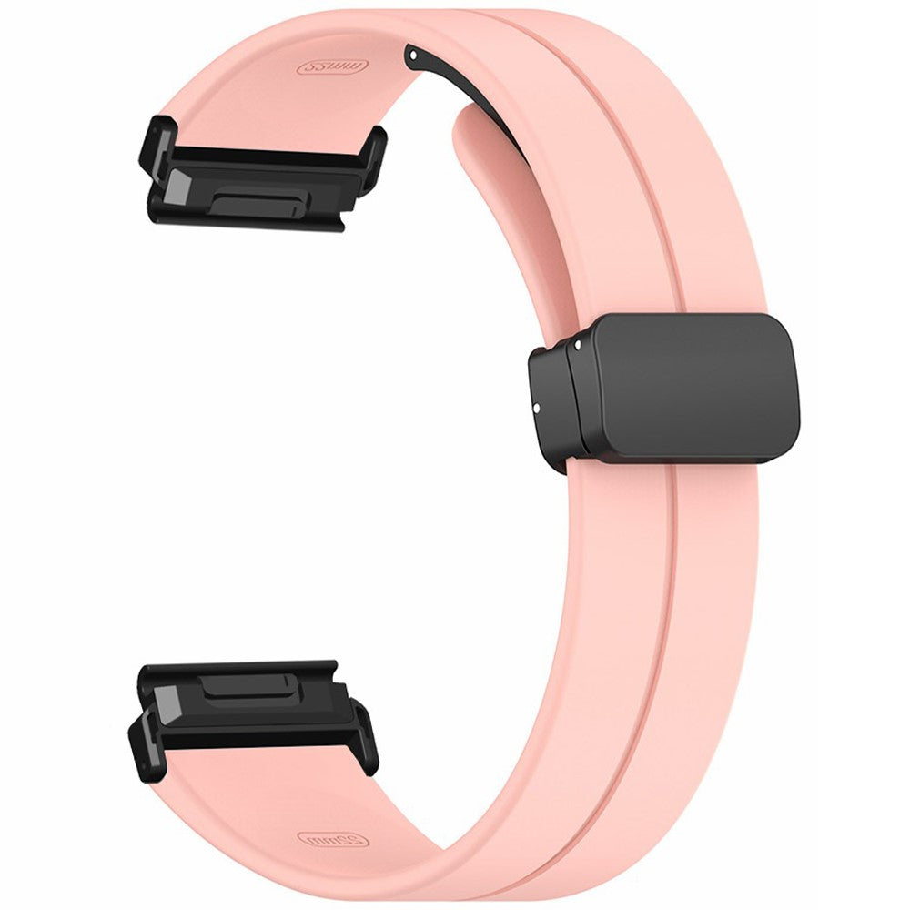 Coros Vertix 2 / Garmin Fenix 7X / 6X / 5X 26mm Watch Band Magnetic Buckle Silicone Strap - Pink#serie_3