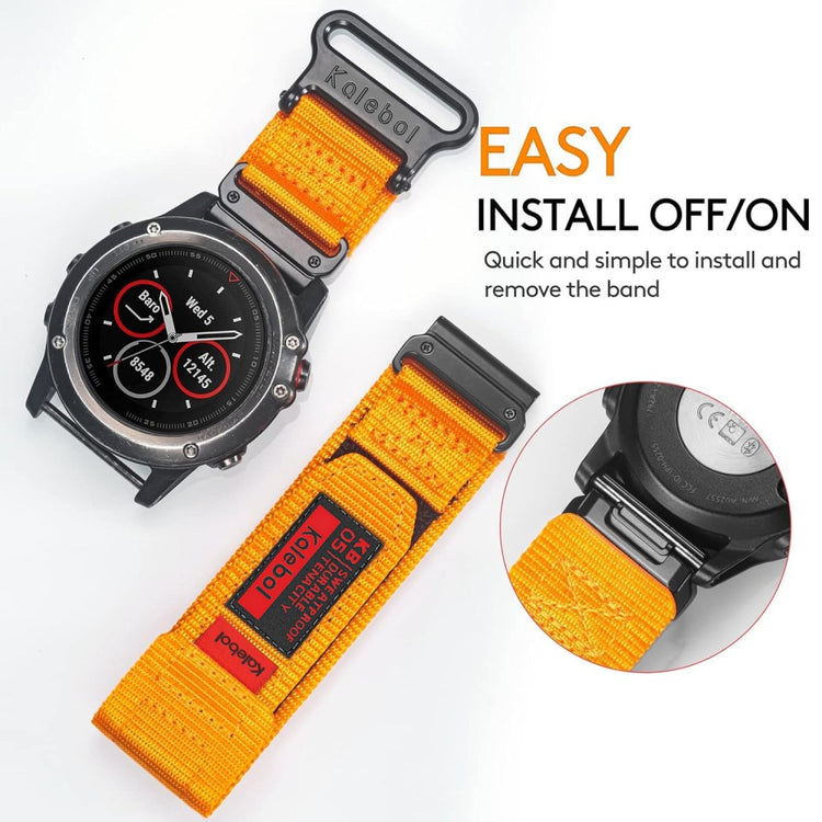 Mega Sweet Garmin Smartwatch Nylon Universel Strap - Orange#serie_2