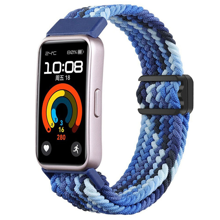 Mega Stylish Huawei Band 8 Nylon Strap - Blue#serie_5