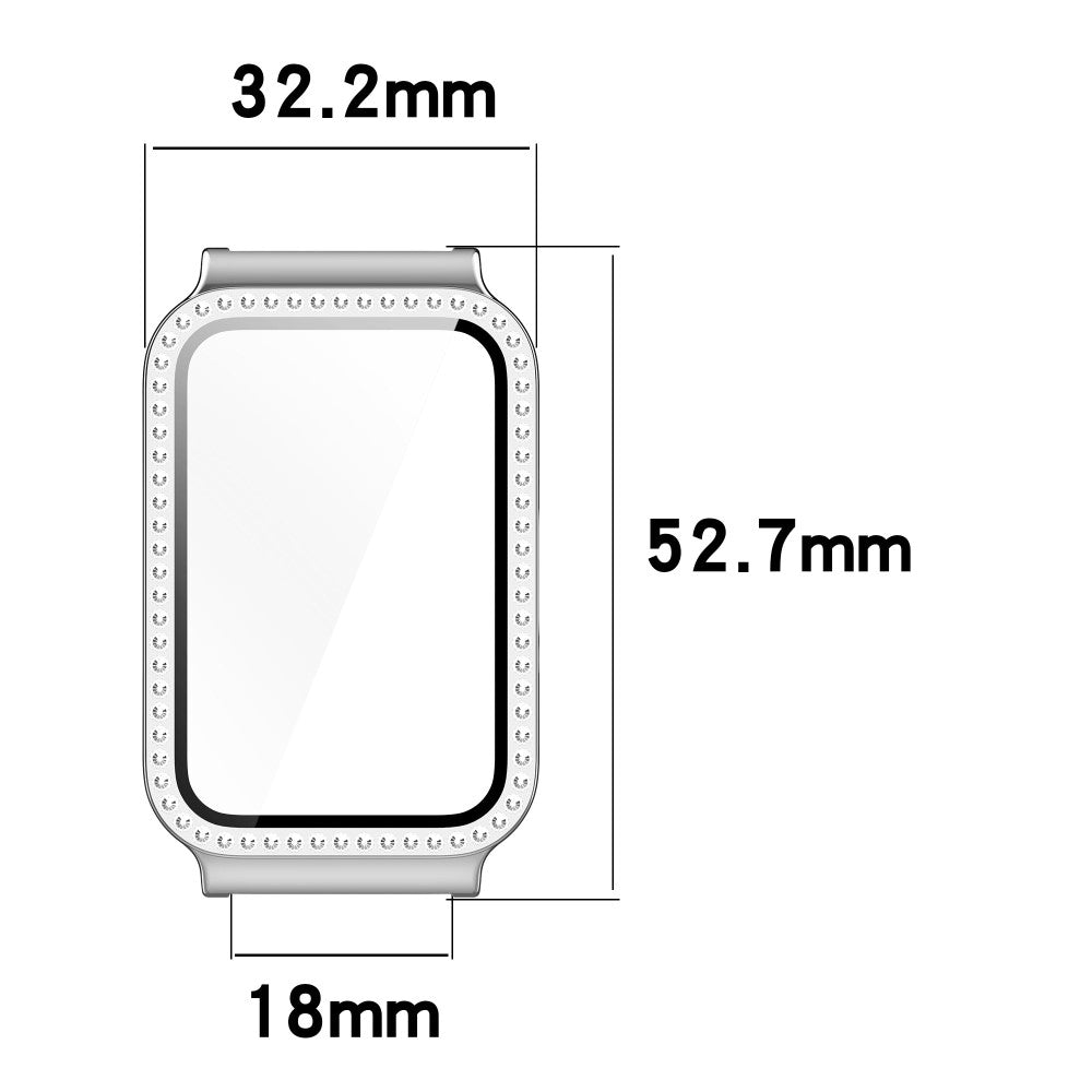 Great Samsung Galaxy Fit 3 Glass Strap - White#serie_2