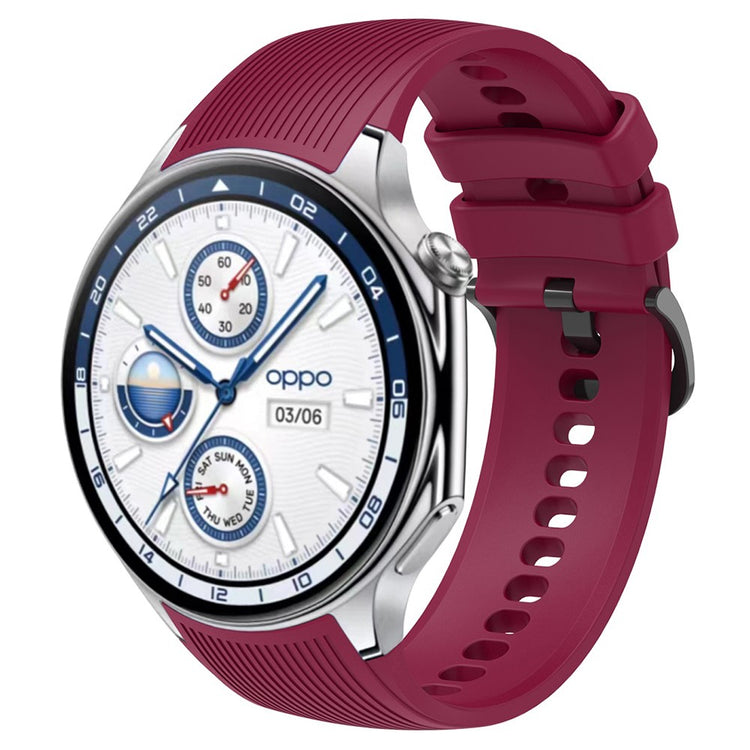 Wonderful Oppo Watch X Silicone Strap - Red#serie_9