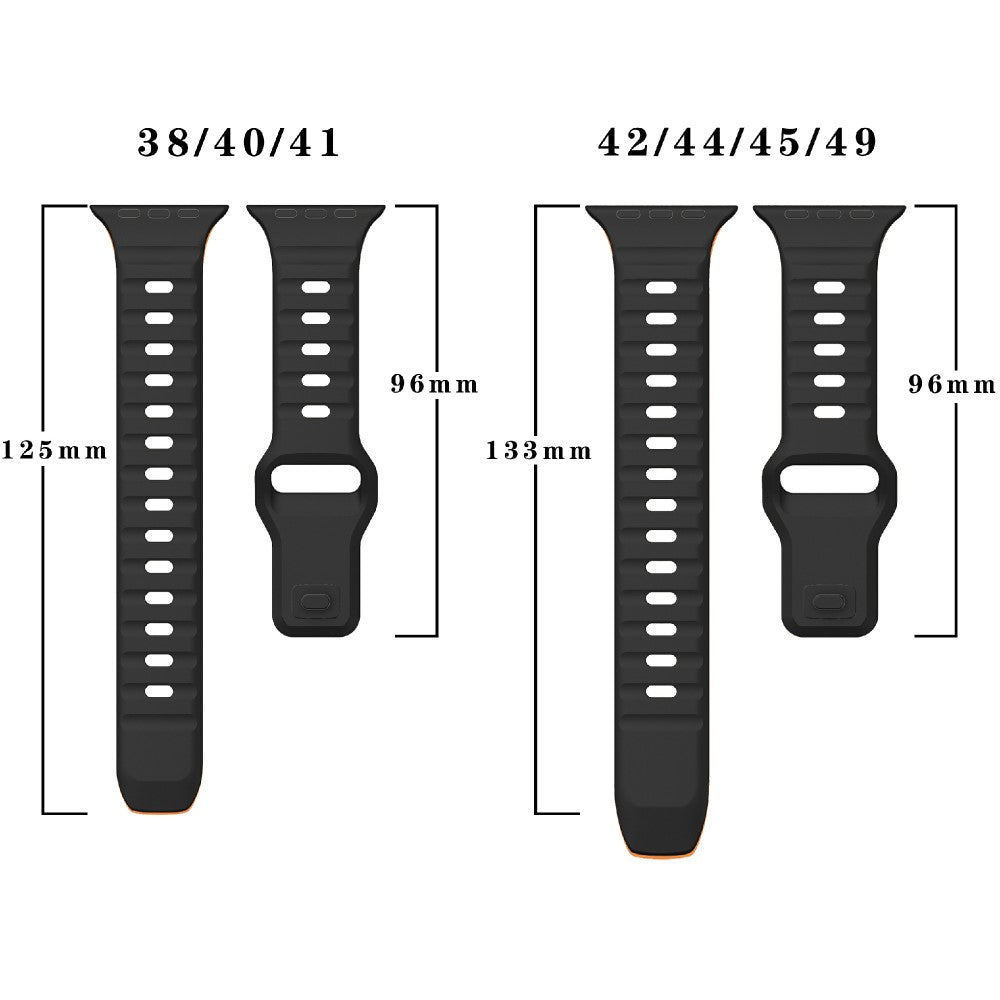 Tough Apple Smartwatch Silicone Universel Strap - Orange#serie_9