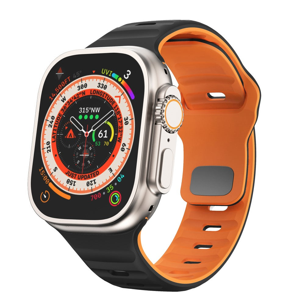 Remarkably Neat Apple Smartwatch Silicone Universel Strap - Orange#serie_2