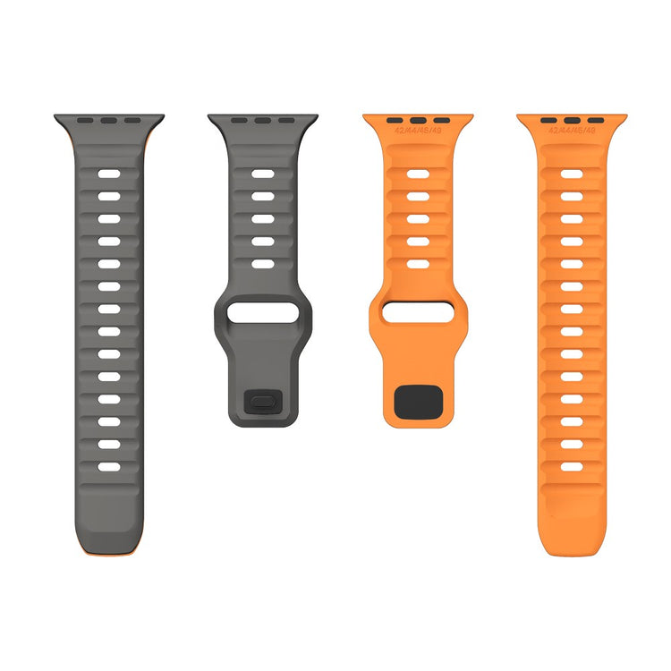 Remarkably Neat Apple Smartwatch Silicone Universel Strap - Orange#serie_6