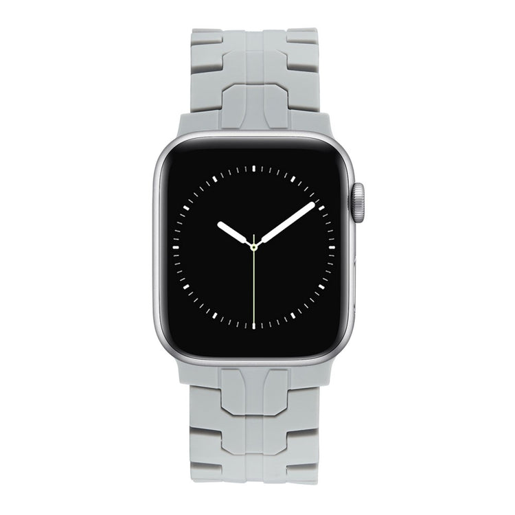 Super Agreeable Apple Smartwatch Silicone Universel Strap - Silver#serie_2