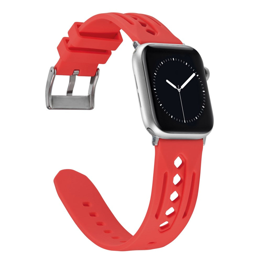 Mega Pleasant Apple Smartwatch Silicone Universel Strap - Red#serie_11