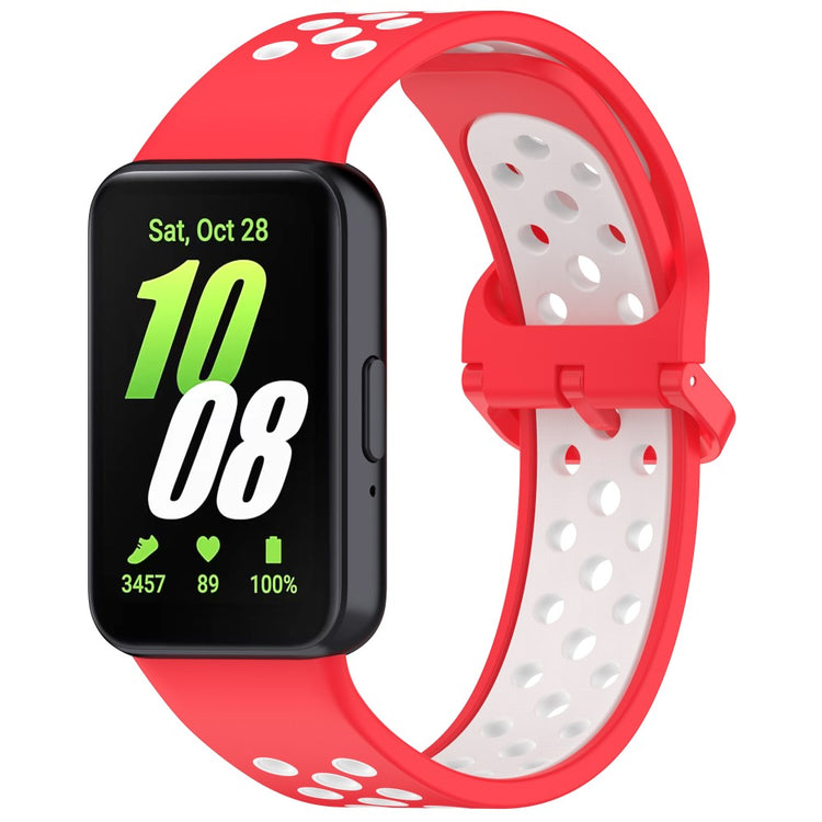 Super Stylish Samsung Galaxy Fit 3 Silicone Strap - Red#serie_12