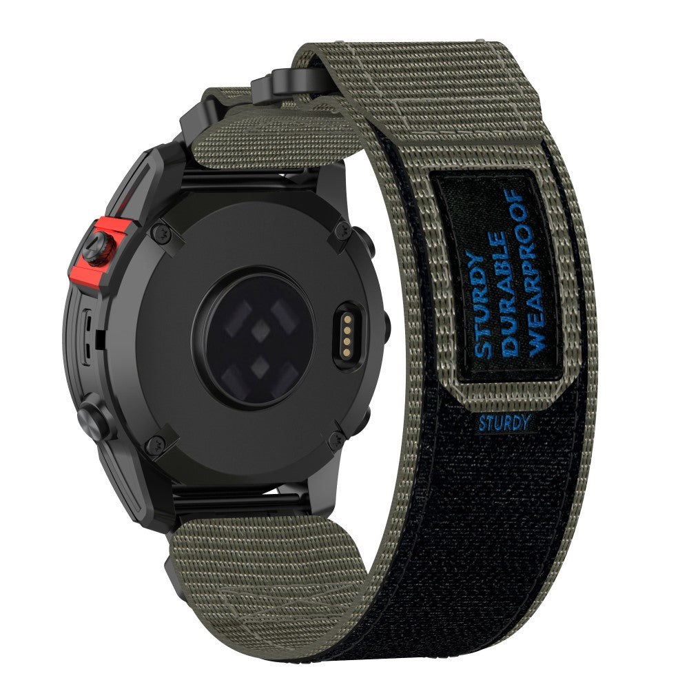 Garmin Quickfit 20mm / Fenix 7S / 7S Pro Nylon Wrist band Magic Tape Watch Strap - Grey#serie_3