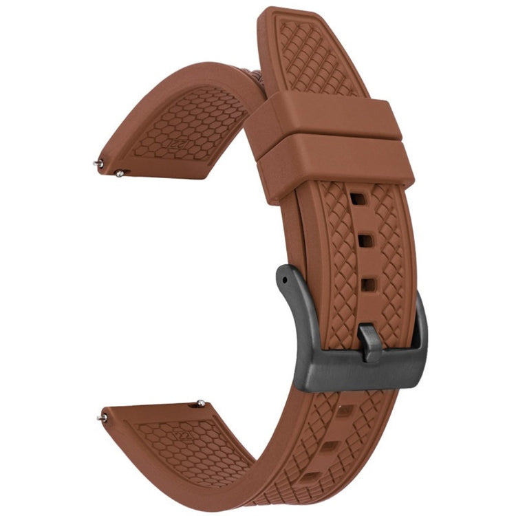 Huawei Watch GT 4 46mm / GT 4 Pro 22mm Replacement band Fluorubber Watch Strap - Brown+Black Buckle#serie_10