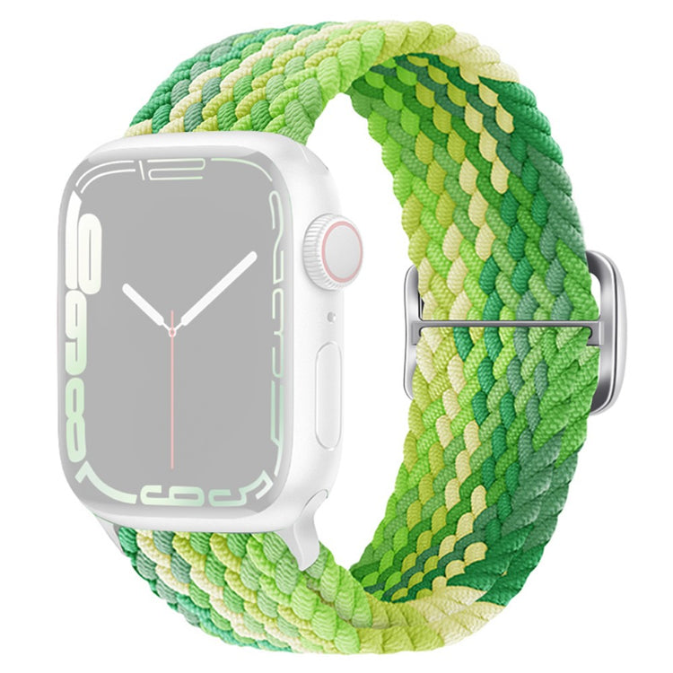 Apple Watch Series 9 8 7 41mm / 6 5 4 SE (2022) SE (2023) SE 40mm / 3 2 1 38mm Watch band Braided Nylon Strap - Lime#serie_18